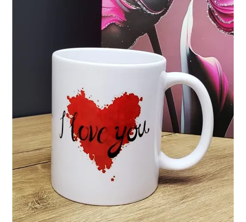 I Love You Tasarım Bardak