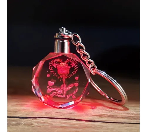 I Love You Tasarım Renk Değiştiren Anahtarlık