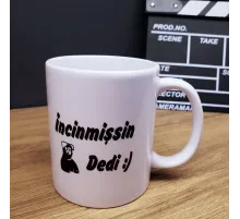 İncinmişsin Dedi Tasarımlı Kupa Bardak