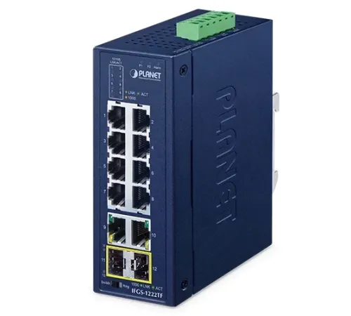 Industrial 8-Port 10/100TX + 2-Port 10/100/1000T + 2-Port 1000X SFP Ring Ethernet Switch
