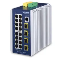 Industrial L3 16-Port 10/100/1000T + 4-Port 100/1000X SFP Managed Ethernet Switch