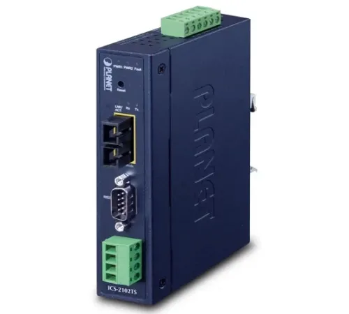 IP30 Endüstriyel 1-Port RS232/RS422/RS485 Serial Device Sunucu (IP30 Industrial 1-Port RS232/RS422/RS485 Serial Device Server)<br>
1 x 100FX SC, SM/30km<br>
-40~75 derece C