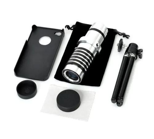 5 5S - 4 4S Için Alüminyum 14X Optik Zoom Yakından Görüntü Çekme Dürbün