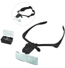 Işıklı Gözlük Büyüteç - 5 Farklı Lens 9892B