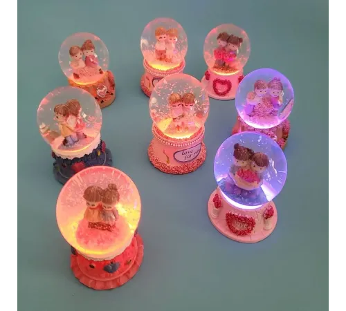 Işıklı Mini Kar Küreleri