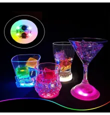 Işıklı Yapışkanlı Bardak Altı Aparatı Ledli 3 Fonksiyonlu 6 cm Çap