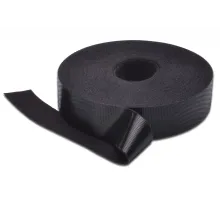 Kablo Düzenleyici (Kablo Bağı) Cırt Cırtlı Bant 10 metre, Genişlik 20 mm, siyah renk