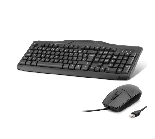 Kablolu Klavye Mouse Set Q Siyah OAK930