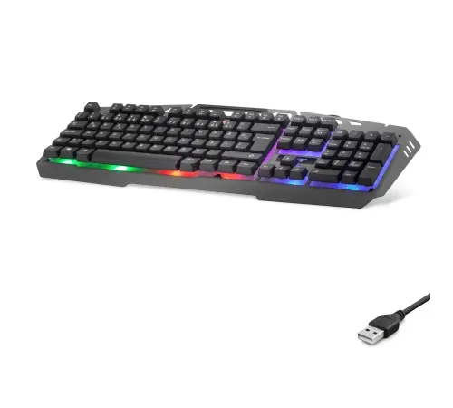 Kablolu Klavye Q Rgb Raınbow Gri OKW213G
