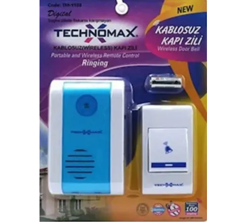 Kablosuz 100 MT Mesafeli Kapı Zili