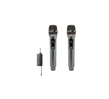 Kablosuz Çift Mikrofon 6.5 Mm Siyah W1