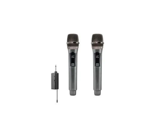 Kablosuz Çift Mikrofon 6.5 Mm Siyah W1