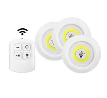 Kablosuz Uzaktan Kumandalı 3 lü Led Lamba Seti