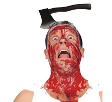 Kafaya Saplanmış Halloween Kanlı Balta Şaka Tacı