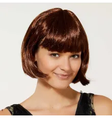 Kahverengi Parti Peruğu Küt Saç