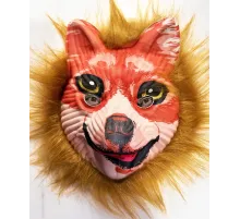 Kahverengi Saçlı Peluş Tilki Maskesi Mega Peluş 24 No