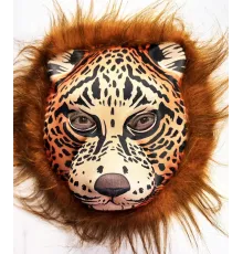 Kahverengi Saçlı Yeleli Aslan Maskesi Eva Mega Peluş 37 No