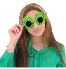 Kaktüs Temalı Hawaii Yaz Partisi Gözlüğü 8.5x18.5 cm