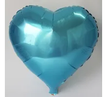 Kalp Balon Folyo Açık Mavi 45 cm 18 inç