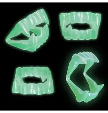 Karanlıkta Parlayan Fosforlu Çift Damak Takma Vampir Dişi