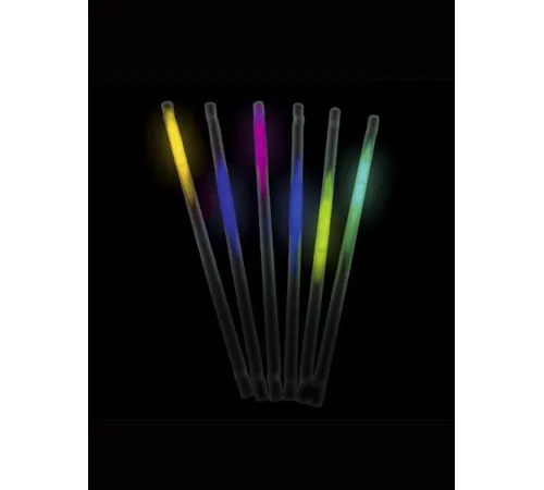 Karanlıkta Parlayan Glow Fosforlu Pipet 3 Renk 3 Adet