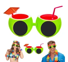 Karpuz Şekilli Tropikal Hawaii Yaza Merhaba Parti Gözlüğü