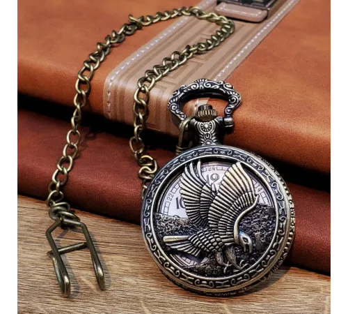 Kartal Tasarımlı Köstekli Saat