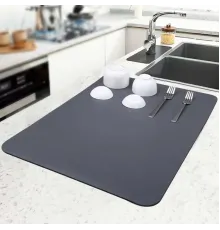 Kaymaz Tabanlı Çok Amaçlı Su Emici Sihirli Tezgah Üstü Bulaşık Yıkama Kurulama Kurutma Matı