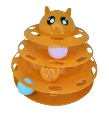 Kedi Başlıklı 3 Katlı Kedi Oyuncağı