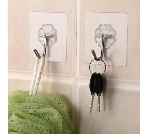 Kendinden Yapışkanlı Şeffaf Askı 5 Li Set