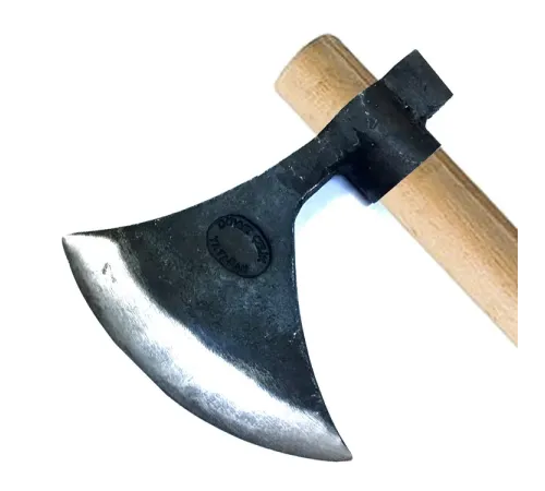 Keserli Saplı Büyük Ay Balta 90 cm - Dövme Çelikten