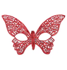 Kırmızı Dantel Masquerade Maskesi 7 No