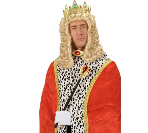 Kırmızı Topuzlu Kral Asası Kraliyet Asası 40 Cm 1 Adet