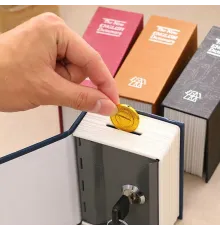 Kitap Şeklinde Mini Boy Kilitli Kasa ve Kumbara