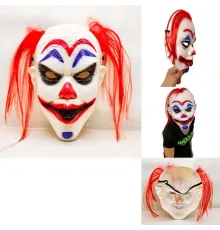 Kızıl Saçlı Joker Palyaço Maskesi