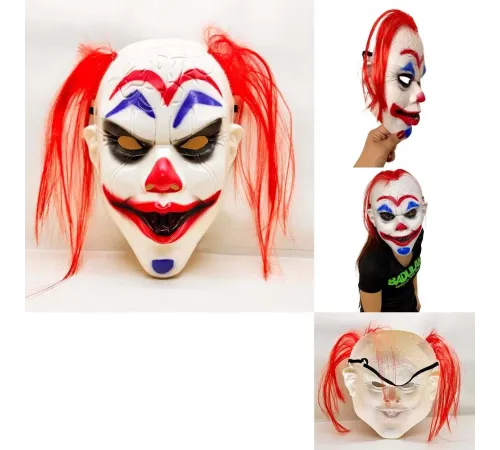 Kızıl Saçlı Joker Palyaço Maskesi