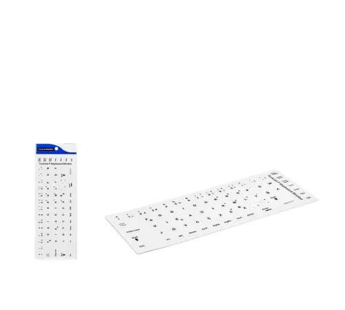 Klavye Stıcker Tuş Takımı Türkçe F Beyaz (Büyük) HDX8254B