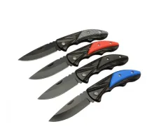 Klipsli 4 lü Set Metal 16 cm Kamp / Outdoor Çakı - Yarı , Kutulu