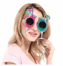 Kokteyl Temalı Hawaii Yaz Partisi Gözlüğü 15x16 cm