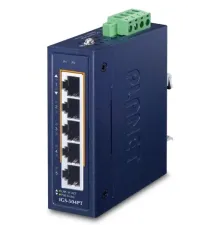 Kompakt Endüstriyel Ethernet Switch (Compact Industrial Ethernet Switch)<br>
4-Port 10/100/1000T 802.3at PoE +<br>
1-Port 10/100/1000T<br>
-40~75 derece C