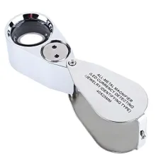 Kontrol Için Özel Kutulu Metal Işıklı Lup 40X25