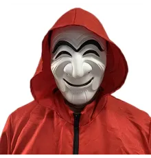 Koreli Hırsız Teatral Hahoe Maskesi - Para Heist Maskesi - Dali Maskesi