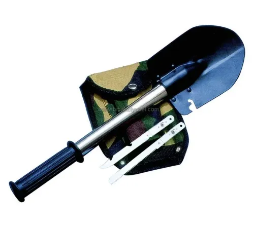 KPX14 4 lü Kamp Seti - Bıçak, Testere, Kürek, Balta - Kılıflı