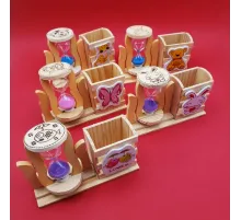 Kum Saati Kalemlik Kutulu