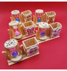 Kum Saati Kalemlik Kutulu