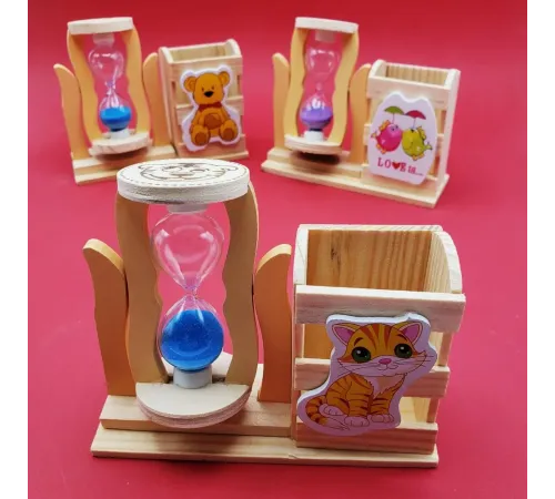 Kum Saati Kalemlik Kutulu