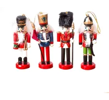 Kurşun Asker Ahşap Dekoratif Eşya 13 Cm 4 Lü Set