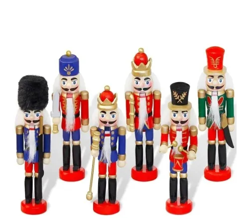 Kurşun Asker Ahşap Dekoratif Eşya 13 Cm 6 Lı Set