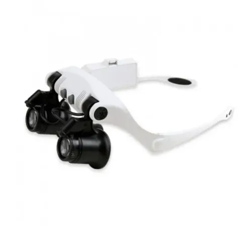 Kuyumcu Saat Onarım Için 10X-15X-20X25X Mercekli Gözlük Büyüteç 9892G-3A