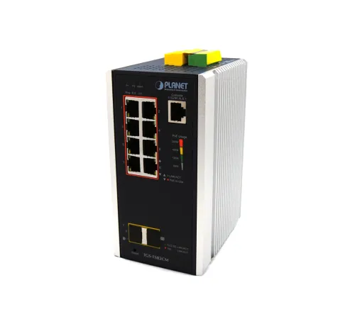 L2+ Endüstriyel Yönetilebilir Switch (L2+ Industrial Managed Ethernet Switch)<br>
8-Port 10/100/1000T 802.3at/af PoE+ Injector (Port başına 30.8 watt) (PoE Güç Bütçesi maks. 240 watt)<br>
2-port 1G/2.5G SFP (2-Port 100/1000X SFP (Port-9 ve Por